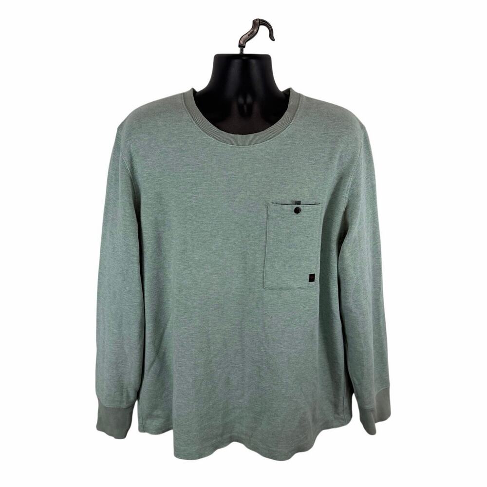 Relwen Sweatshirt Light Blue Thermal Waffle Lined Size 2XL READ Outdoors Casual